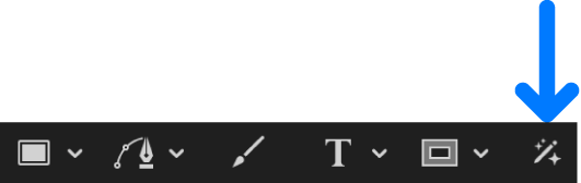 Outil Masque magnétique dans la barre d’outils du canevas