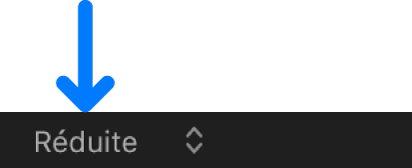 Menu local « Hauteur de ligne de la timeline »