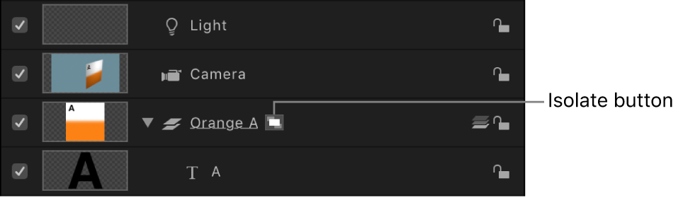 「分離」ボタンが表示された「レイヤー」リスト