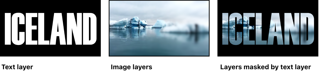 イメージマスクの例を示すキャンバス