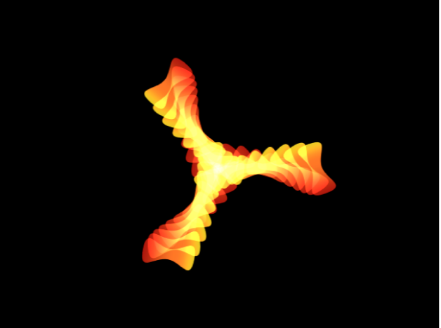 스프레드 값을 높인 리플리케이터가 표시된 캔버스