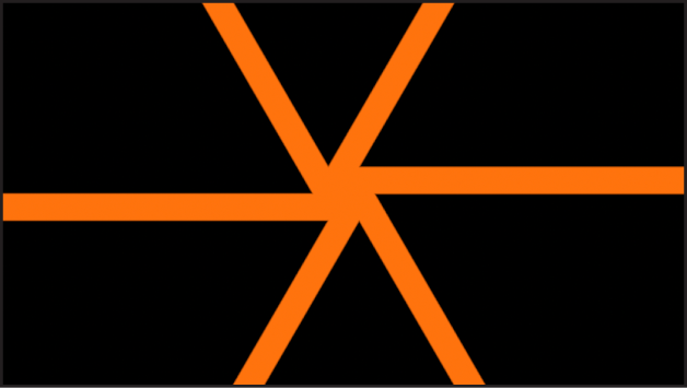 수렴도가 모던으로 설정된 방사형 막대 생성기