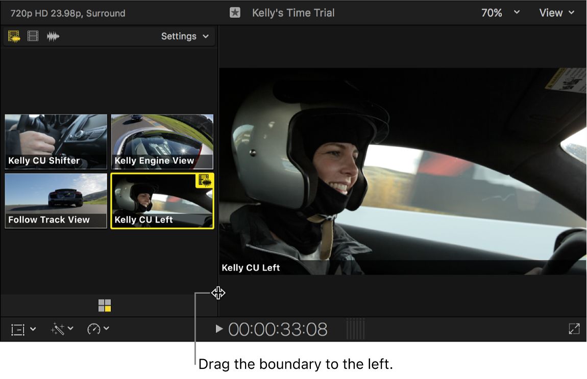 ビューアを大きくしたアングルビューア