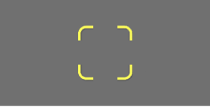 当前对焦指示器（黄色括号）