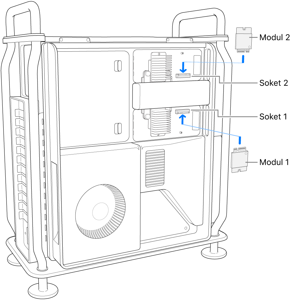 Instalace dvou SSD modulů