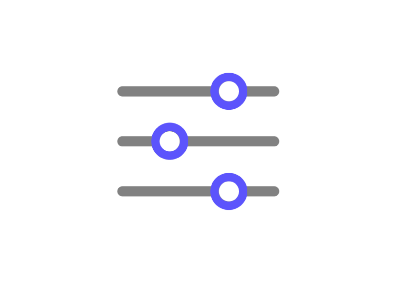 Et symbol viser et mærke til betjening.