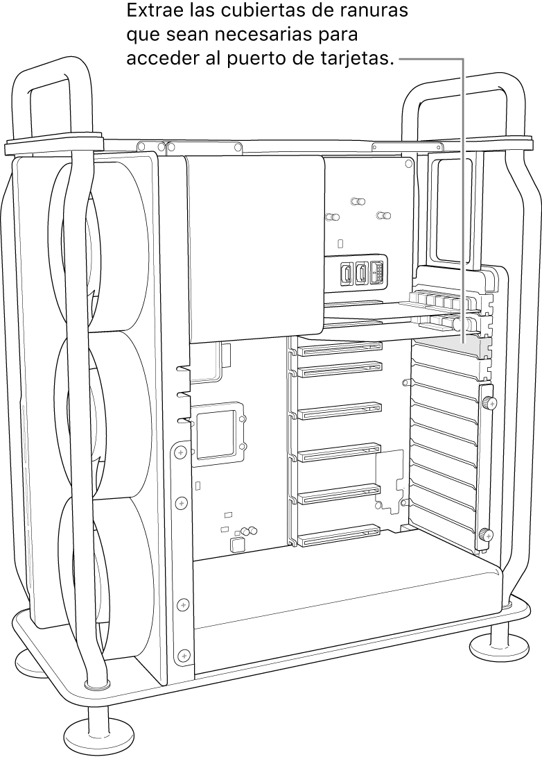 Extrayendo la cubierta de una ranura.