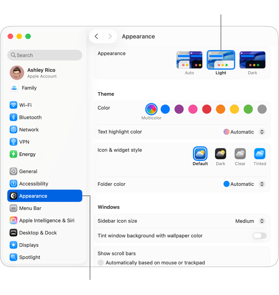 La ventana de Configuración del Sistema.
