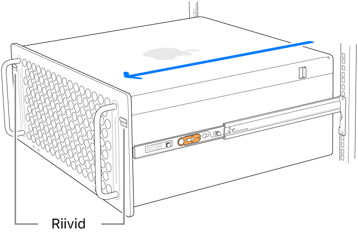 Mac Pro toetub püstiku siinidele.