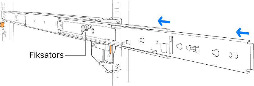 Tiek izņemts sliedes mezgls.