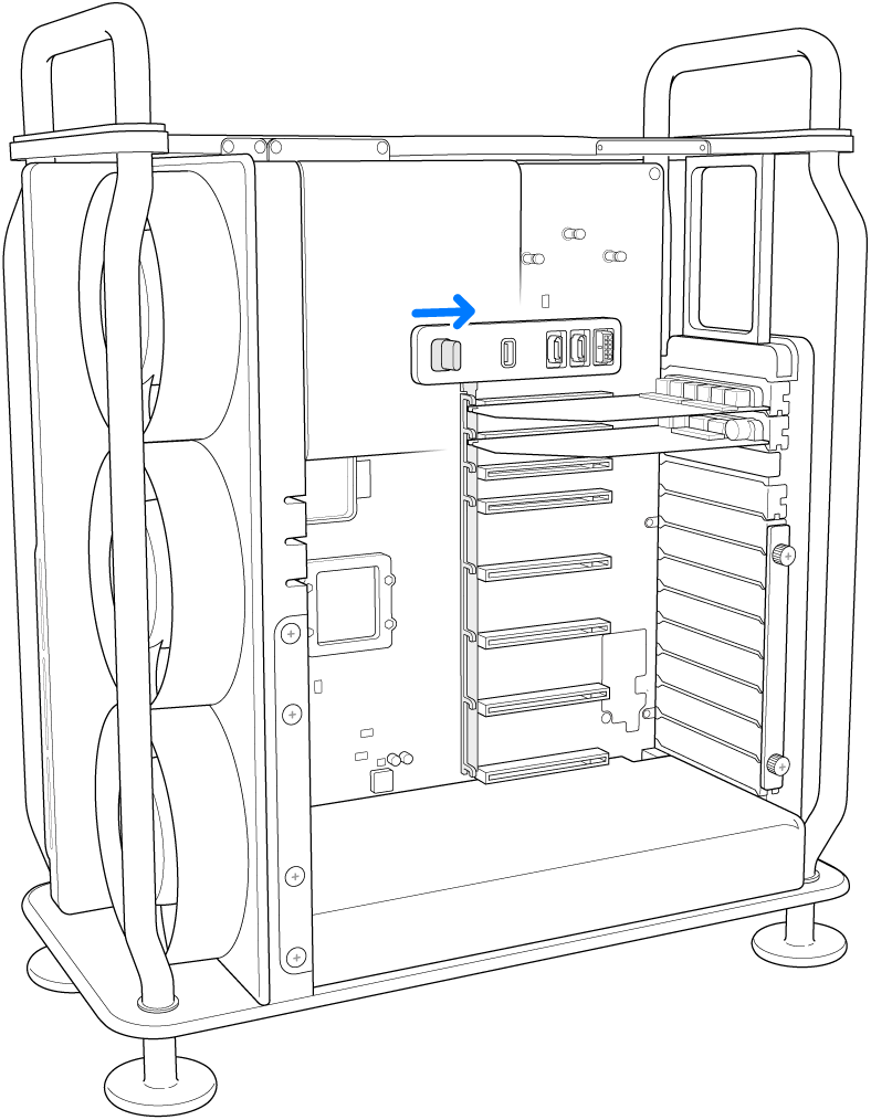 Skyving av låsen mot høyre.