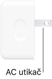 Kompaktni strujni adapter s dva USB-C priključka od 35 W.