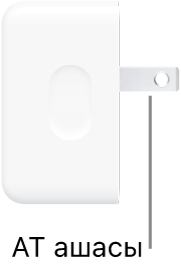 35 Вт қос USB-C портының ықшам қуат адаптері.