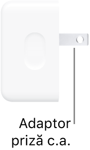 Adaptorul de alimentare cu port compact USB‑C dual de 35 W.