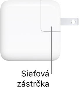 30 W napájací USB-C adaptér.