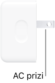 35 W çift USB-C kapılı küçük güç adaptörü.