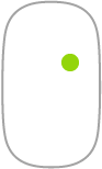 Mouse showing a secondary click, which can be enabled for the left or right side of the mouse.