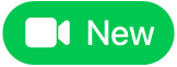 New FaceTime түймесі