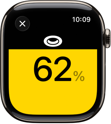 Control d’un accessori d’il·luminació amb la brillantor al 62 %.