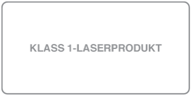 symbolen för klass 1-laserprodukt