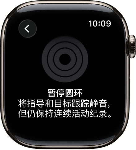 “暂停圆环”屏幕。