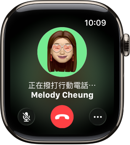 「電話」App 顯示通話選項。iPhone 上的「接聽」按鈕位於最上方，下方是建議的回覆。