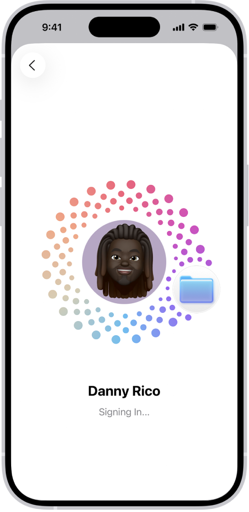 Apple 账户登录屏幕。