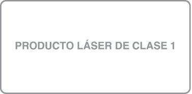 Etiqueta que indica que se trata de un producto láser de la Clase 1.
