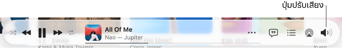 ปุ่มระดับเสียง