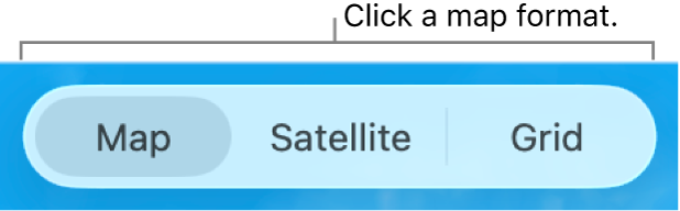 Map, Satellite, and Grid buttons.