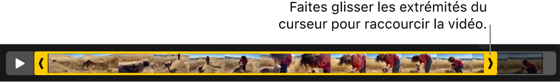 Poignées d’ajustement dans une vidéo.