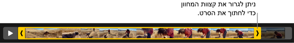 ידיות חיתוך בסרטון.