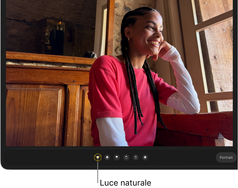 Una foto ritratto con luce naturale.