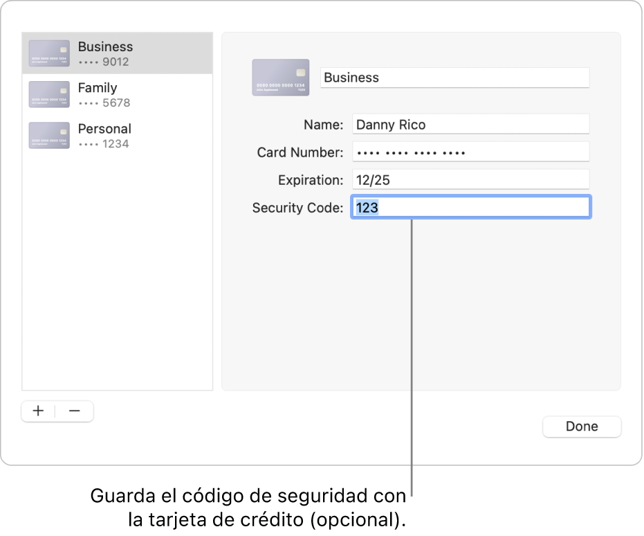 Un formulario de tarjeta de crédito con campos para ingresar el nombre, número de tarjeta de crédito, fecha de vencimiento y código de seguridad.