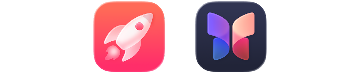 图标代表两个 App：游戏和手记。