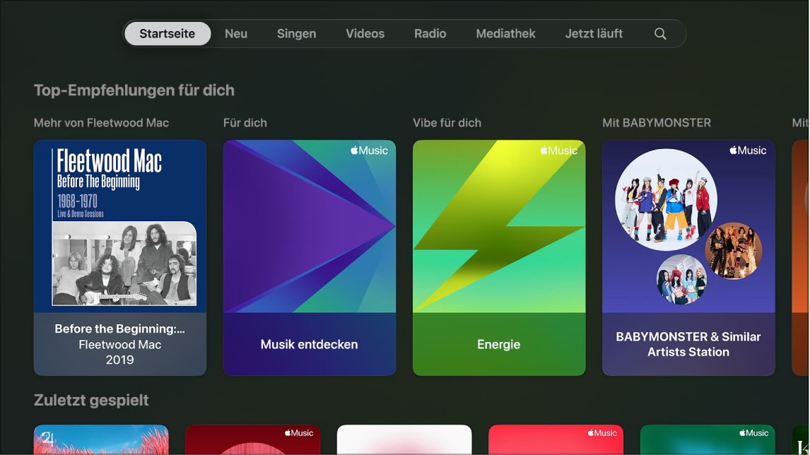 App „Musik“