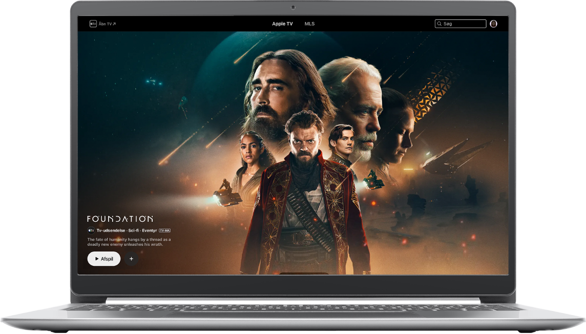 Apple TV-websted i en browser