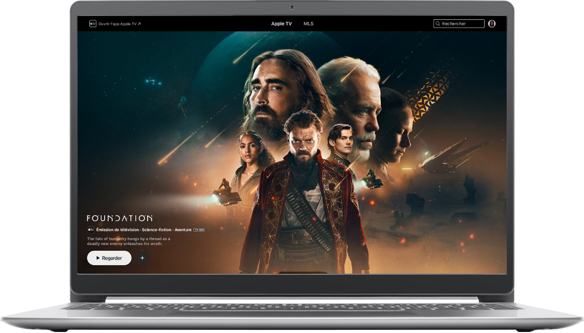 Site Web d’Apple TV dans un navigateur