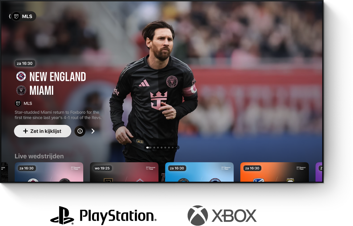 De Apple TV-app op een tv