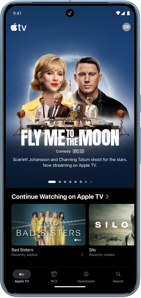 Apple TV App 顯示 Apple TV。