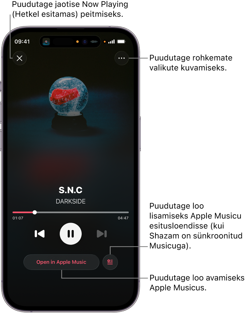Kuva Now Playing (Hetkel mängimas) juhikud