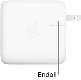 L’adaptador de corrent USB‑C de 70 W.