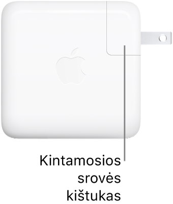 70 W USB-C maitinimo adapteris.