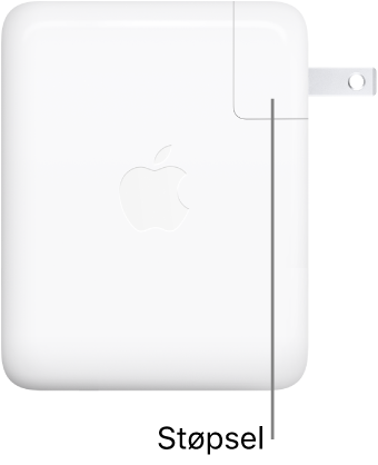 USB-C-strømforsyningsenhet (140 watt).