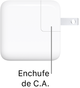 El adaptador de corriente USB-C de 30 W.