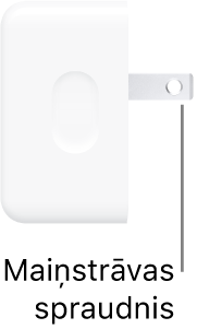 35 W divu USB-C portu kompaktais strāvas adapters.