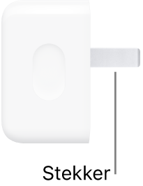 De USB-C-lichtnetadapter van 30 W.