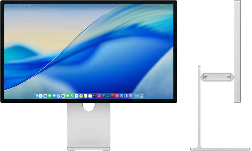 Изгледи отпред и отстрани на Display XXX.