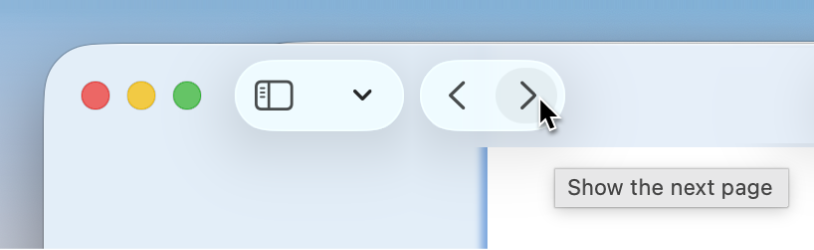 Example of a help tag in macOS.