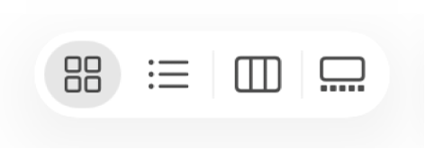 Icon View button in Finder window.